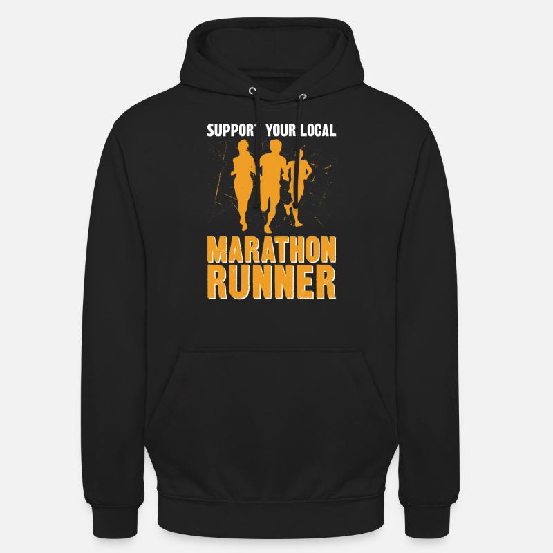 Running Runner Semi-Marathon - Sweat-shirt à capuche unisexe - noir