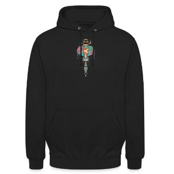 Vietnam I Saigon Scooter Pho Bo Motif de voyage pour - Sweat-shirt à capuche unisexe - noir - Devant - Alina (178cm) & Michal (187cm)
