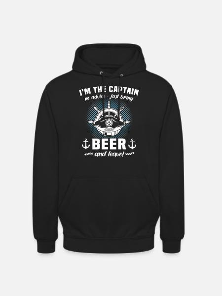 Capitaine Beer - Sweat-shirt à capuche unisexe - noir