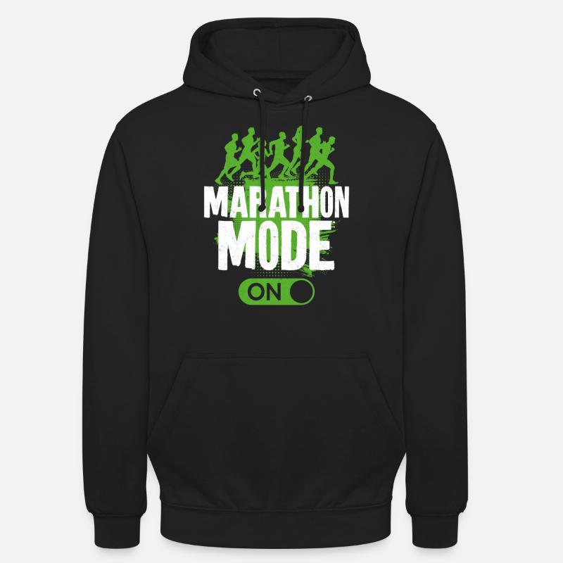 Running Runner Half Marathon - Unisex Hoodie - black