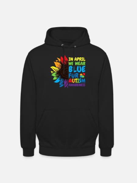 Autismus-Bewusstsein Sonnenblume - Unisex Hoodie - Schwarz
