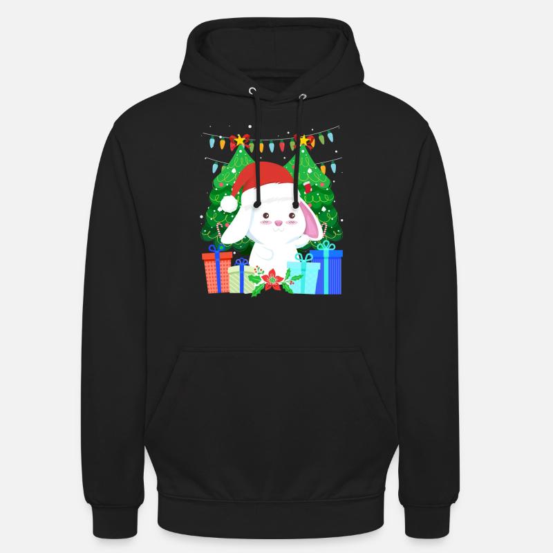 Arbre de Noël mignon Haase - Sweat-shirt à capuche unisexe - noir