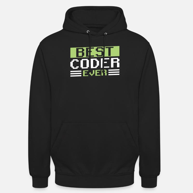 Meilleur programmeur de code de code jamais Coder Sweat-shirt à capuche unisexe