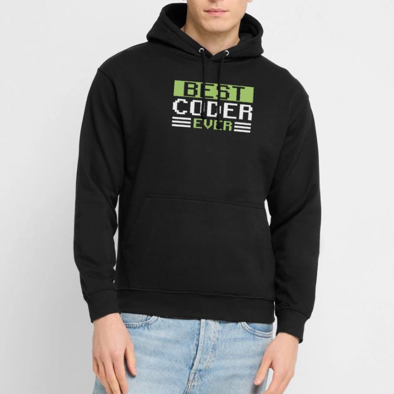Meilleur programmeur de code de code jamais Coder Sweat-shirt à capuche unisexe