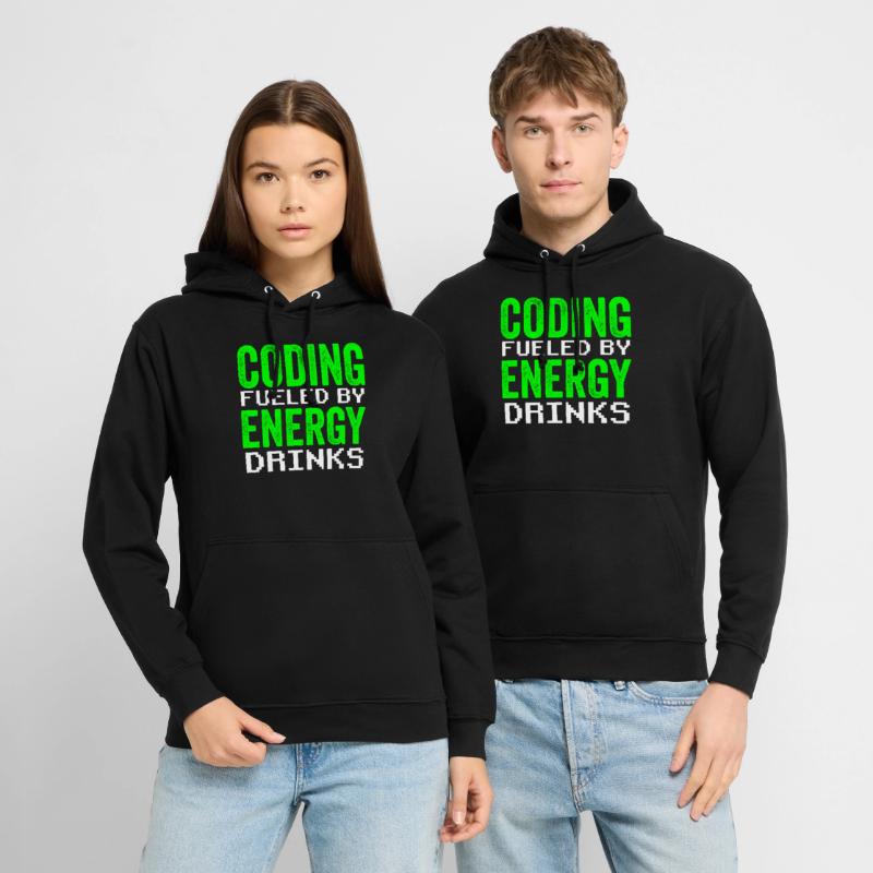 Programmation avec le codage de code du codeur de boissons énergisantes Sweat-shirt à capuche unisexe