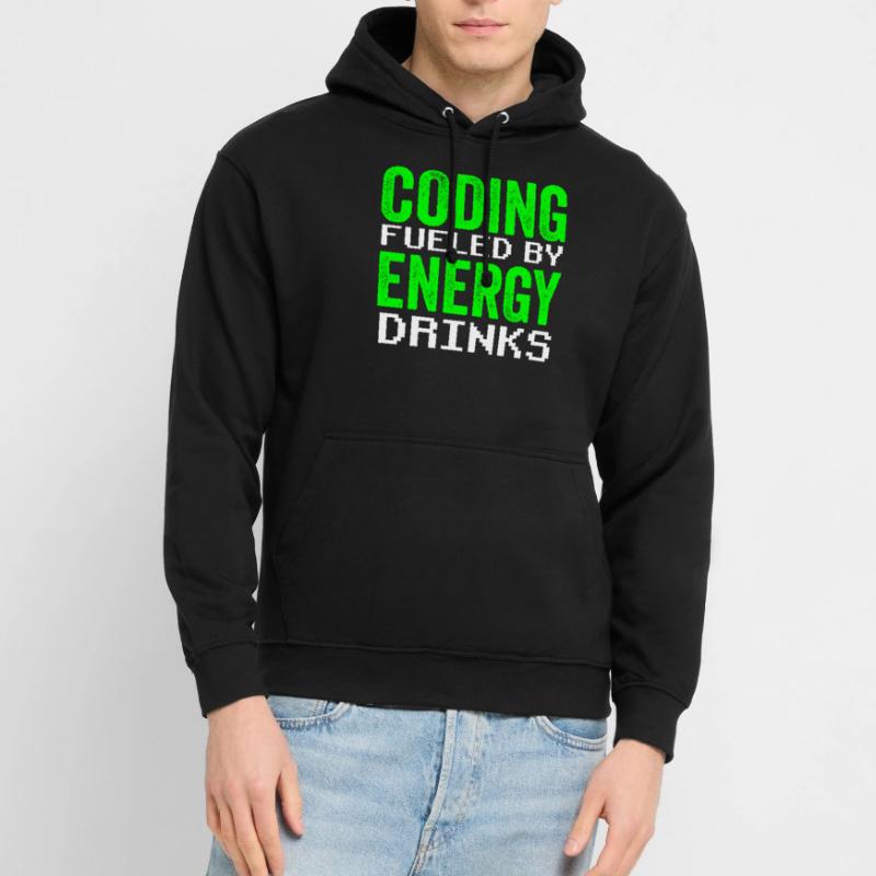 Programmation avec le codage de code du codeur de boissons énergisantes Sweat-shirt à capuche unisexe