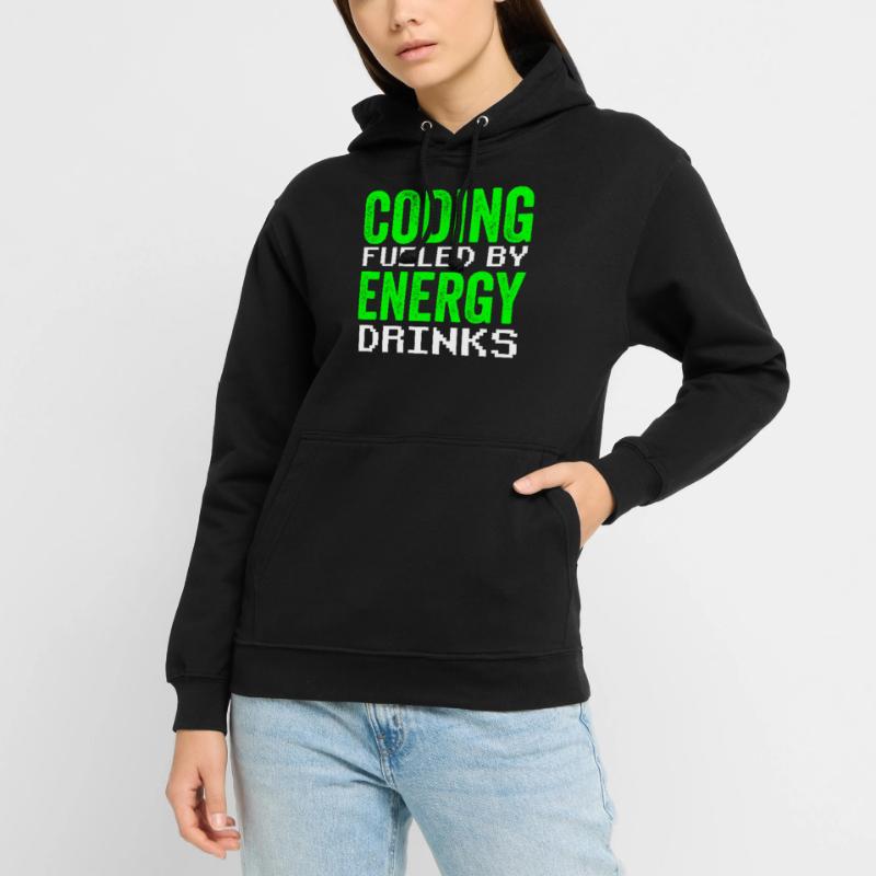 Programmation avec le codage de code du codeur de boissons énergisantes Sweat-shirt à capuche unisexe