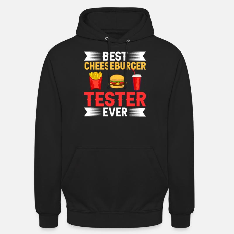 Cheeseburger Cheese Sandwich Hamburger - Sweat-shirt à capuche unisexe - noir