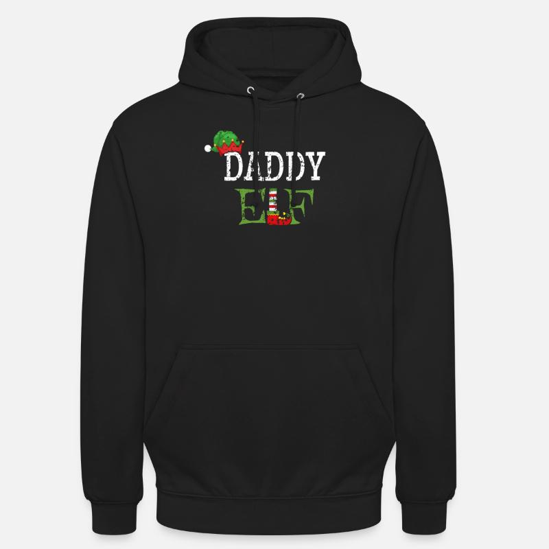 Papa Elfe pour Noël - Sweat-shirt à capuche unisexe - noir