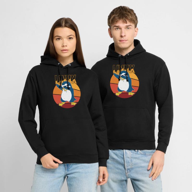Linux Root Admin Cool Penguin Informatics Nerd Sweat-shirt à capuche unisexe