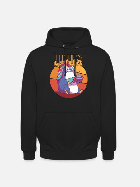 Gamer Linux Root Cool Penguin Nerd Game Programmer - Unisex Hoodie - black