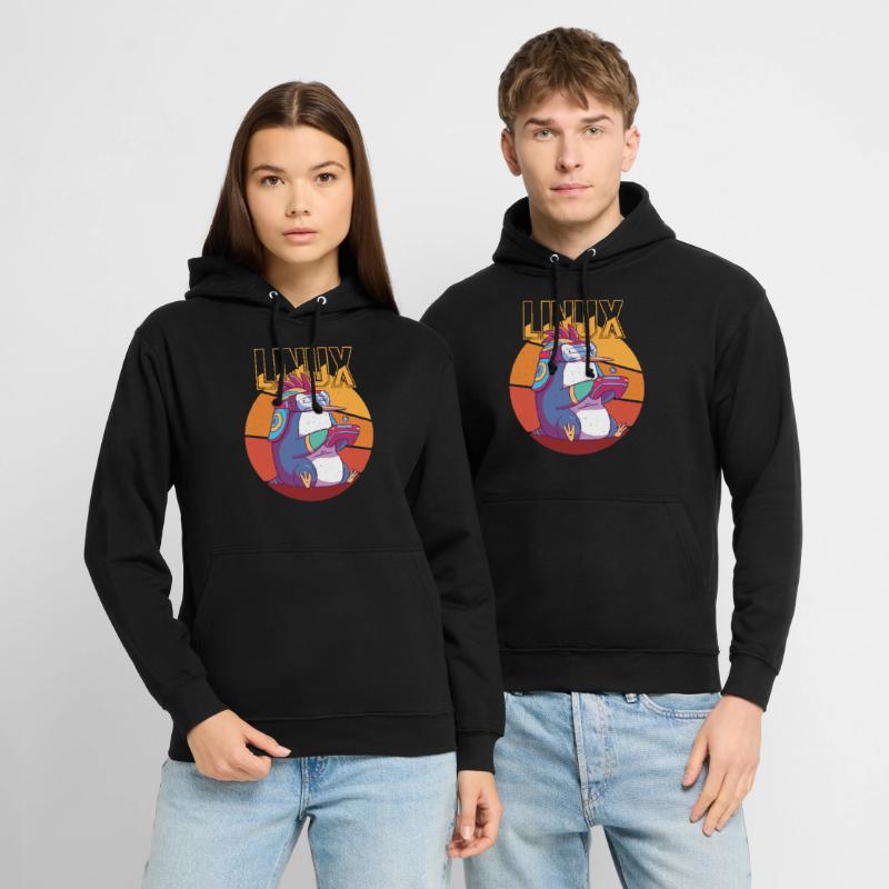 Gamer Linux Root Cool Penguin Nerd Game Programmer Sweat-shirt à capuche unisexe