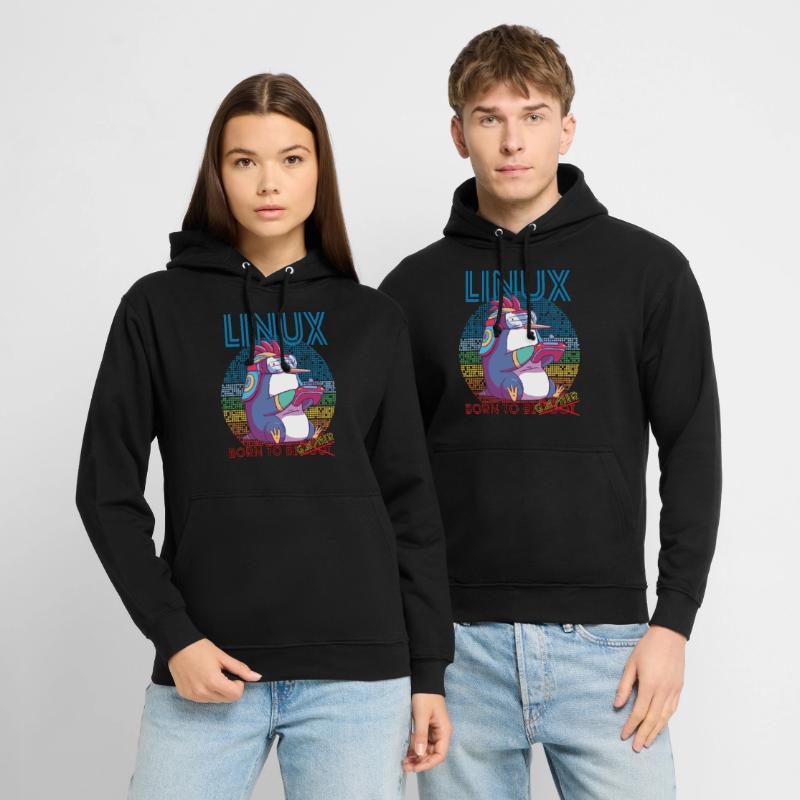Linux Gamer Born To Be Root Geek Game Programmer A Unisex Hoodie