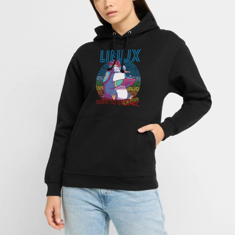 Linux Gamer Born To Be Root Geek Game Programmer A Unisex Hoodie