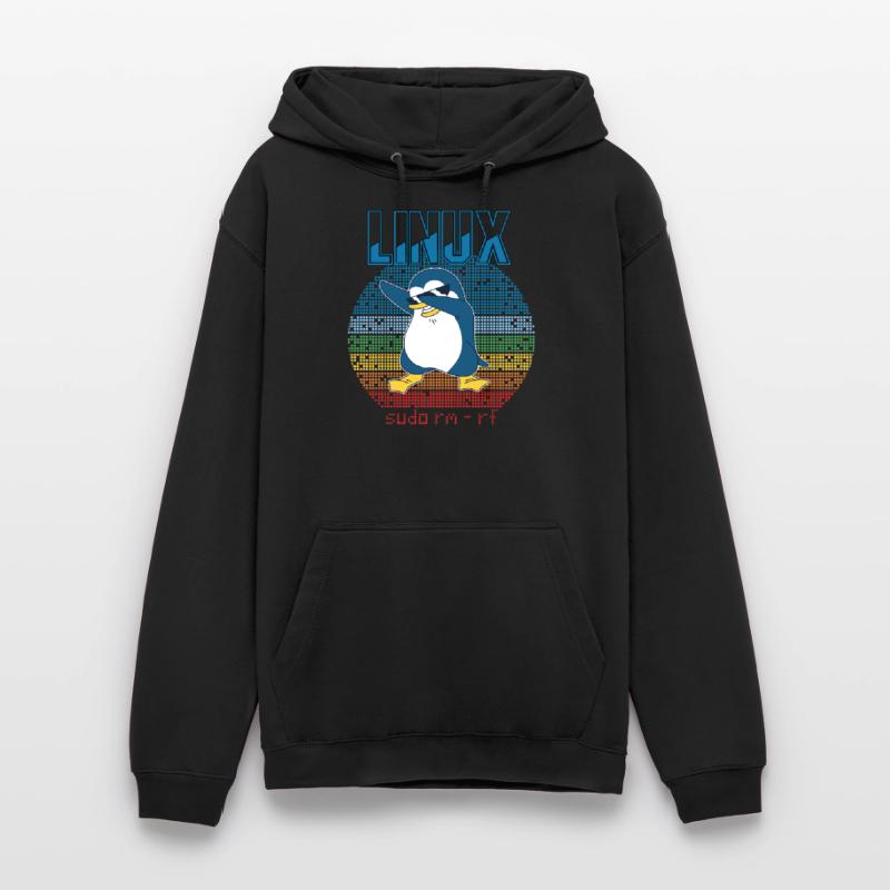 Linux sudo root geek admin pingouin nerd programmeur Sweat-shirt à capuche unisexe