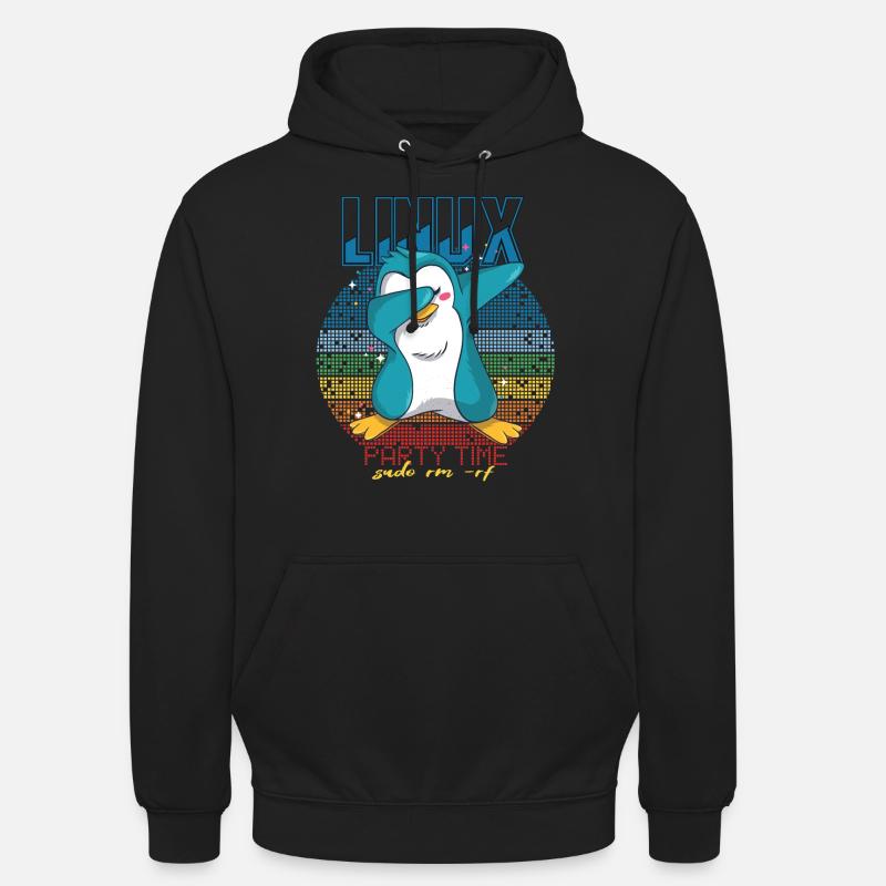 Linux Party Sudo Root Geek Cute Penguin Nerd Progr Unisex Hoodie
