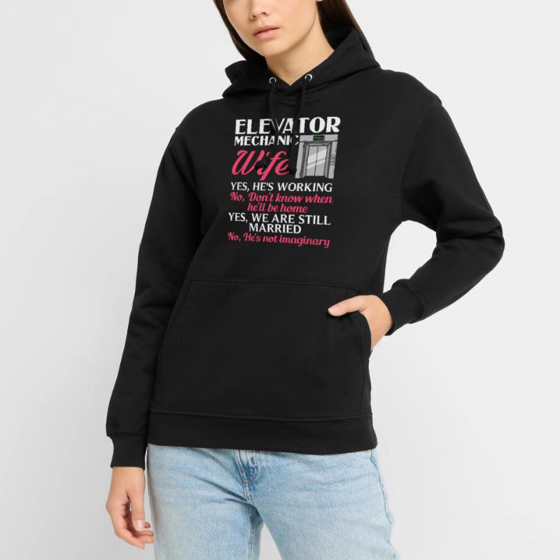 Elevator Elevator System Technician Woman Elevator Elevator Unisex Hoodie