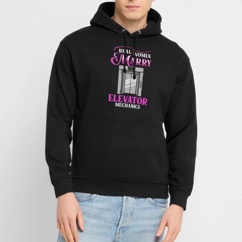 Elevator Elevator System Technician Woman Elevator Elevator Unisex Hoodie