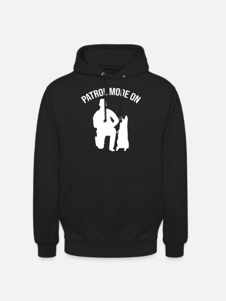 Polizeibeamter Polizeihund - Unisex Hoodie - Schwarz