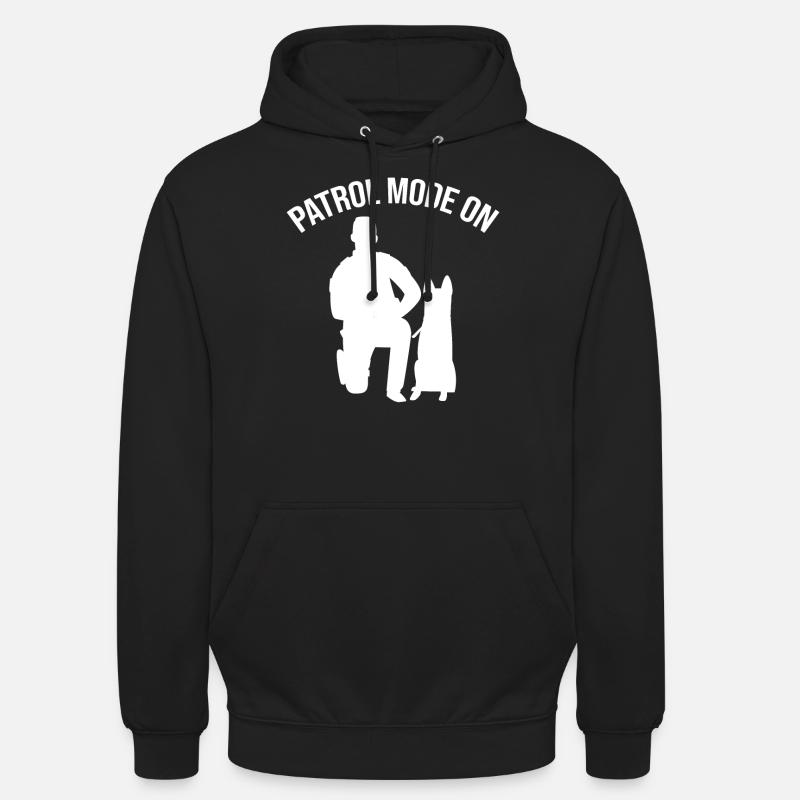 Polizeibeamter Polizeihund - Unisex Hoodie - Schwarz