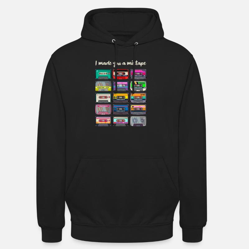 I Made You A Mixtape - Sweat-shirt à capuche unisexe - noir