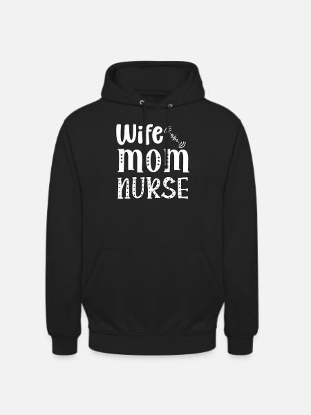 Ehefrau Mutter Krankenschwester - Unisex Hoodie - Schwarz