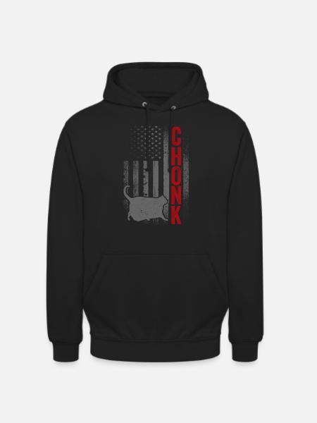 Chonk Meme Cat Chonk - Unisex Hoodie - black