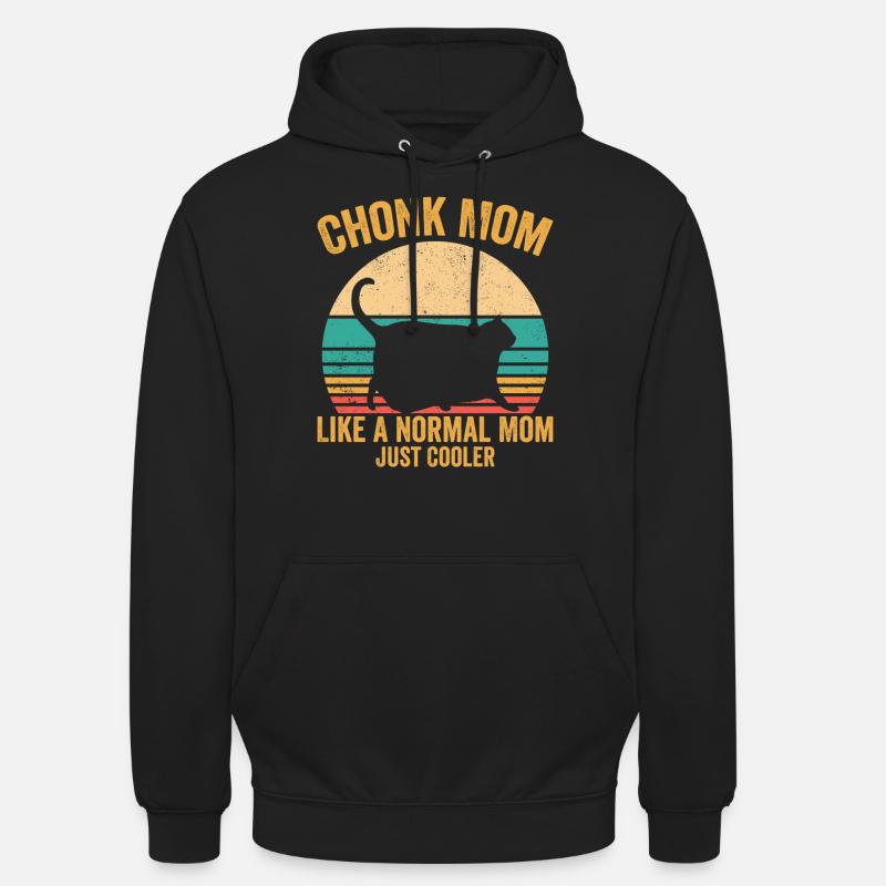 Chonk Meme Katze - Unisex Hoodie - Schwarz