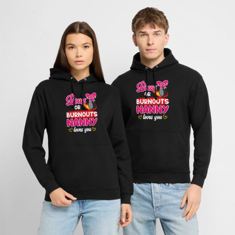 Schleife oder Burnout hab dich lieb Tagesmutter Unisex Hoodie