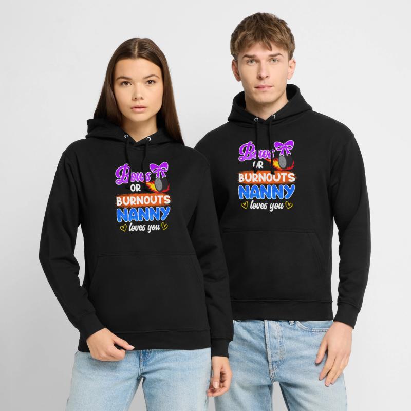 Schleife oder Burnout hab dich lieb Tagesmutter Unisex Hoodie