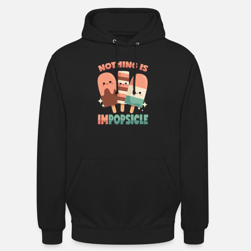 Popsicles: Rien n’est impossible! - Sweat-shirt à capuche unisexe - noir