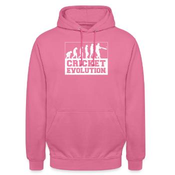 Kricketspieler Cricket-game Evolution - Unisex Hoodie - Pink - Vorne - Alina (178cm) & Michal (187cm)