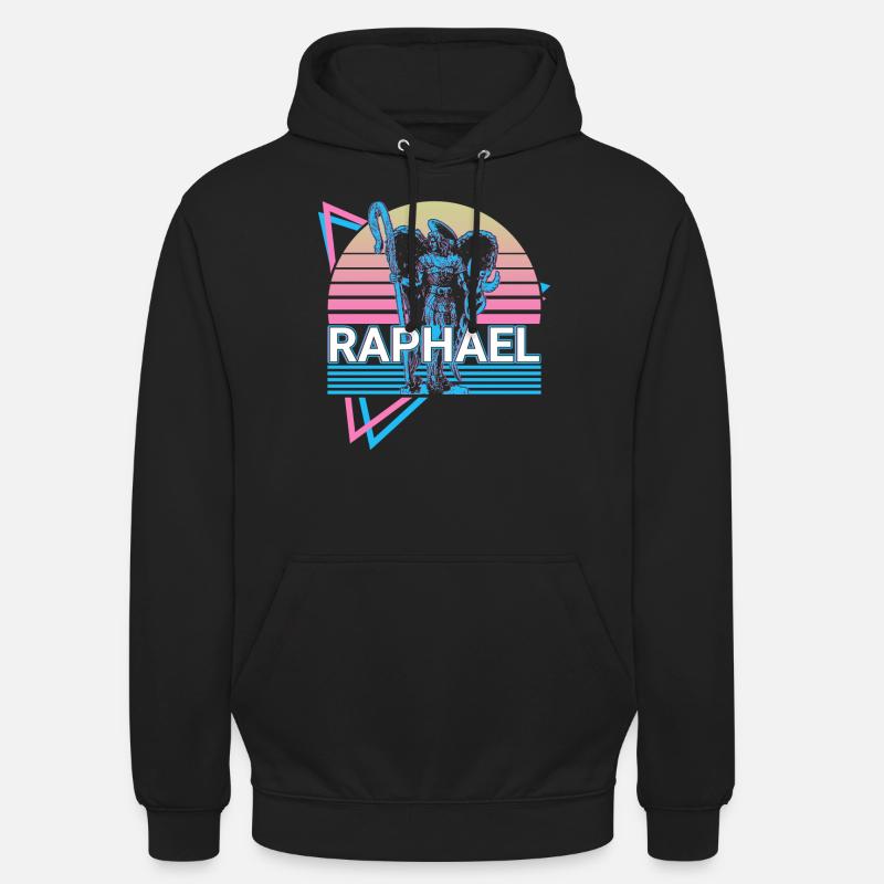 Raphael Erzengel Retro - Unisex Hoodie - Schwarz