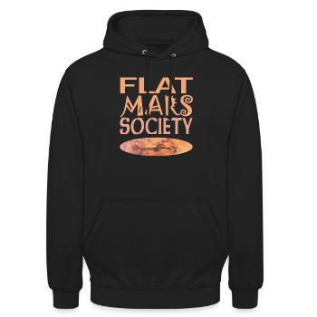 Flat Mars Society - Unisex Hoodie - Schwarz - Vorne - Alina (178cm) & Michal (187cm)