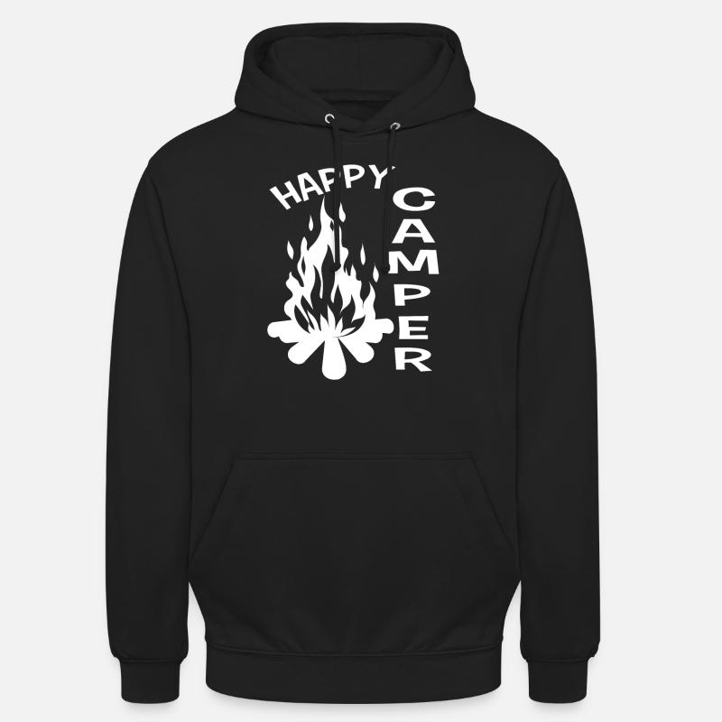 Glücklicher Camper - Unisex Hoodie - Schwarz