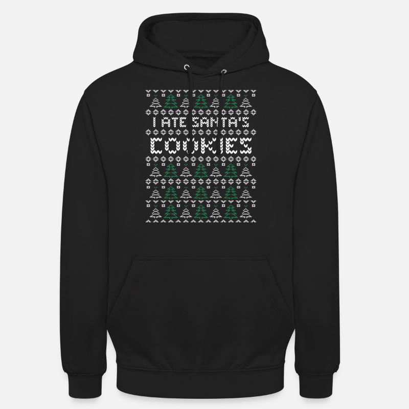 Cookies moche Noël - Sweat-shirt à capuche unisexe - noir