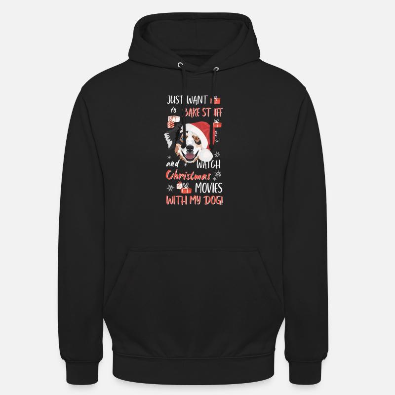 Berger australien Joyeux Noël - Sweat-shirt à capuche unisexe - noir