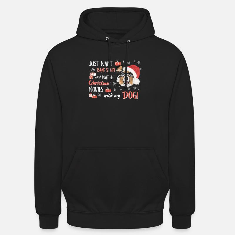 Berger australien Joyeux Noël - Sweat-shirt à capuche unisexe - noir