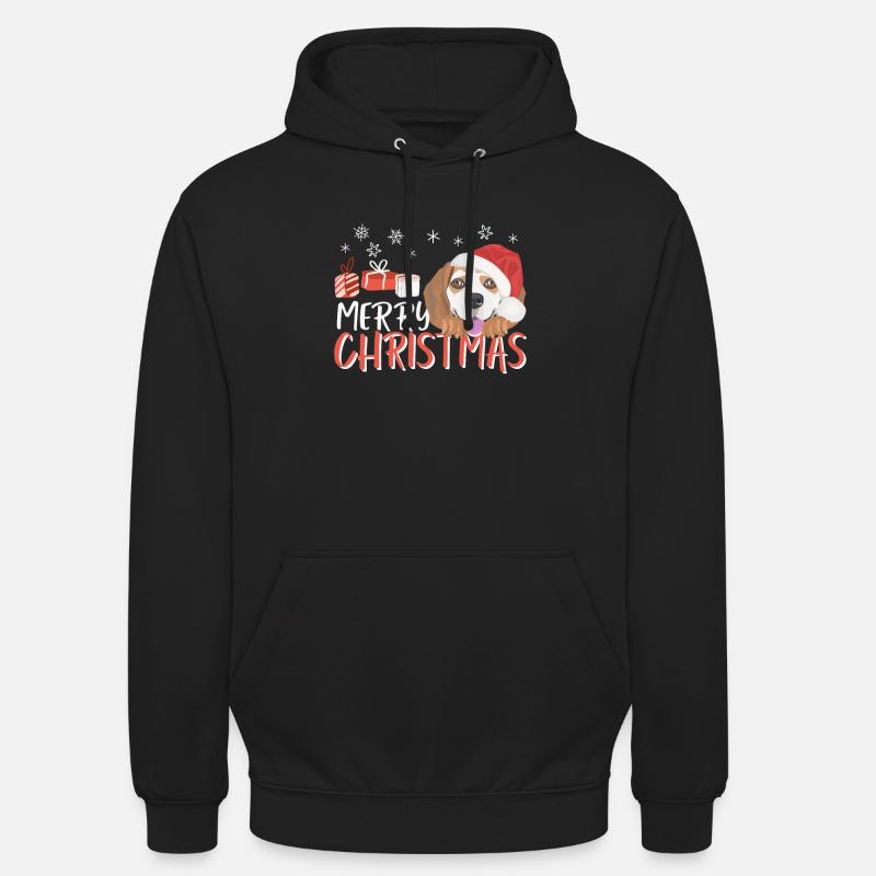 Beagle Joyeux Noël - Sweat-shirt à capuche unisexe - noir