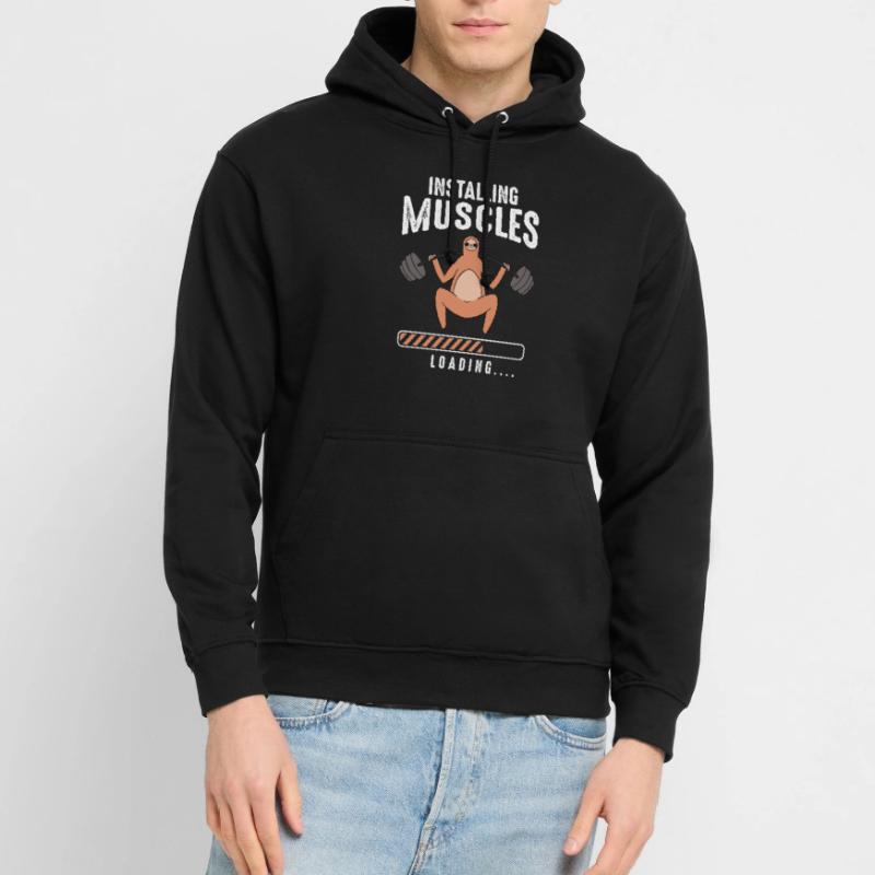 Installing Muscles Loading Unisex Hoodie