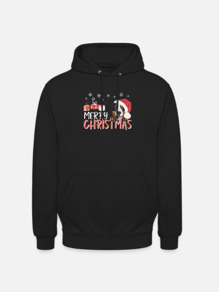 Bouvier Bernois Joyeux Noël - Sweat-shirt à capuche unisexe - noir