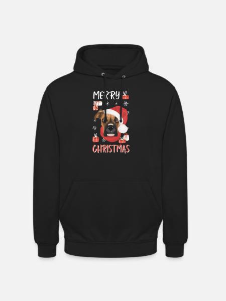 Boxer Joyeux Noël - Sweat-shirt à capuche unisexe - noir