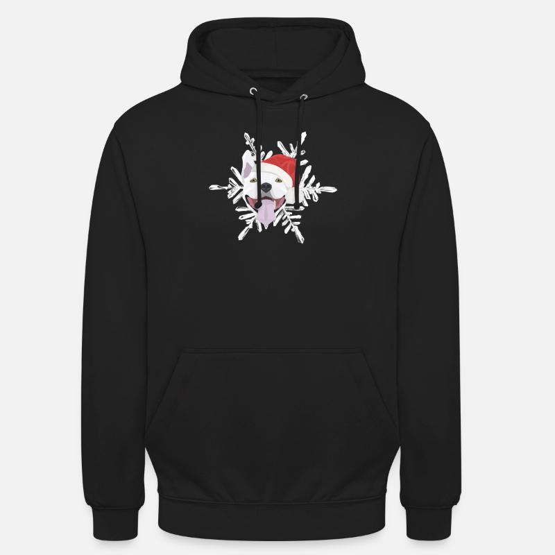 Bull Terrier Joyeux Noël - Sweat-shirt à capuche unisexe - noir