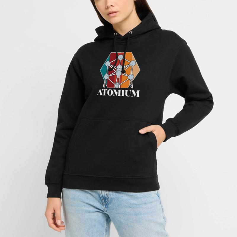 Atomium Atomic nucleus Brussels Science for Ph Unisex Hoodie