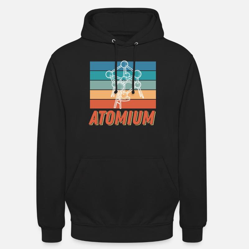 Atomium Wissenschaft Atomkern Physik Atom Physiker - Unisex Hoodie - Schwarz