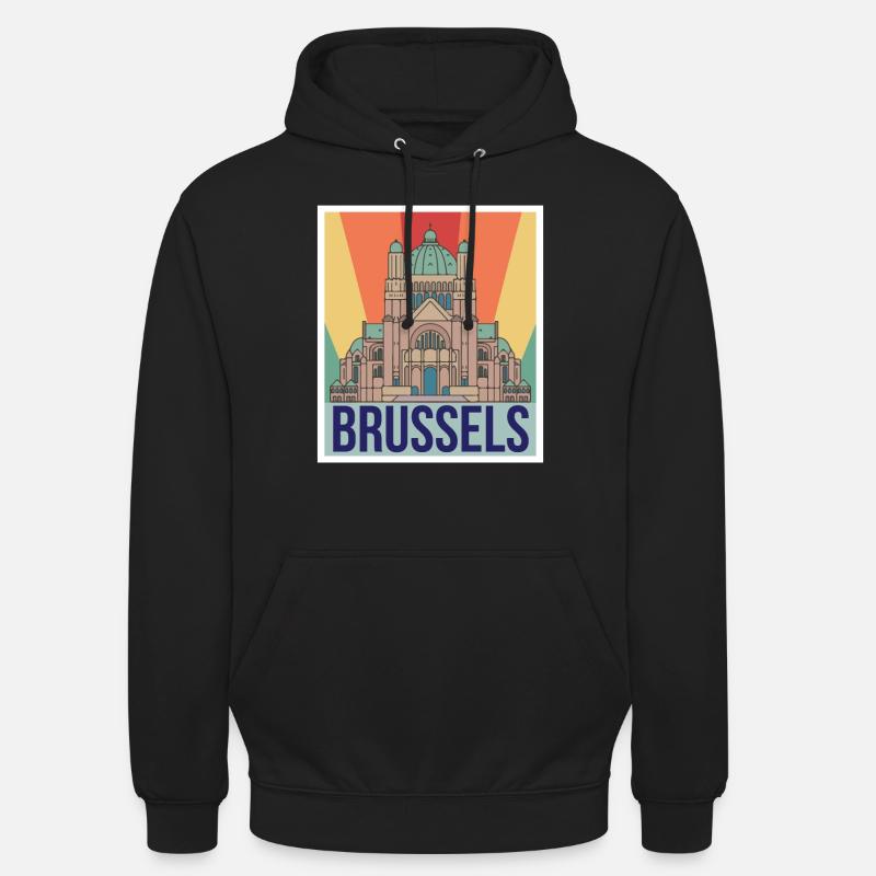 Brüssel Wissenschaft Atomkern Physik Atomphysiker - Unisex Hoodie - Schwarz