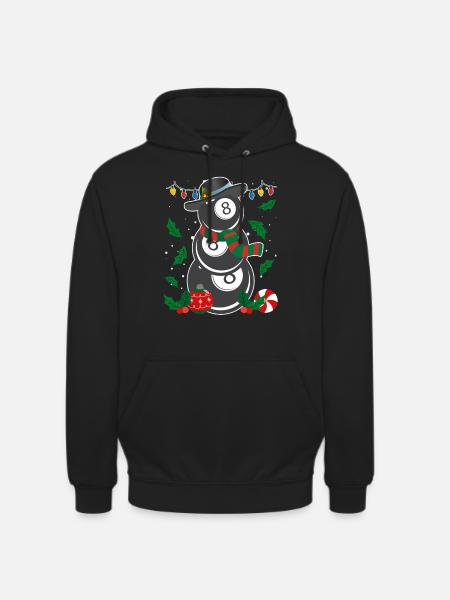8-Ball Billiard Player Billiards - Unisex Hoodie - black