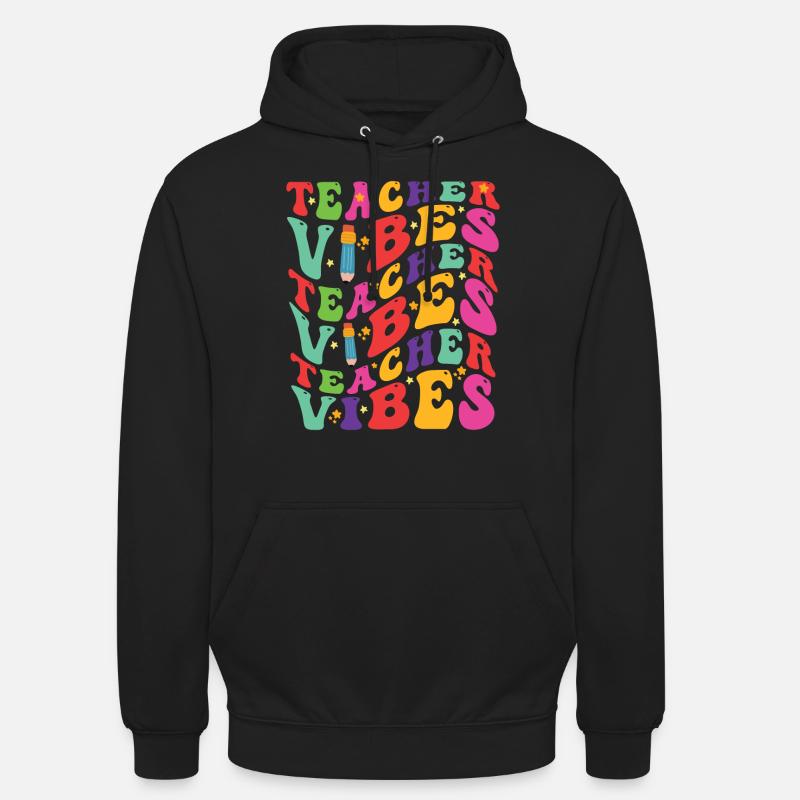 Vibrations de l’enseignant - Sweat-shirt à capuche unisexe - noir