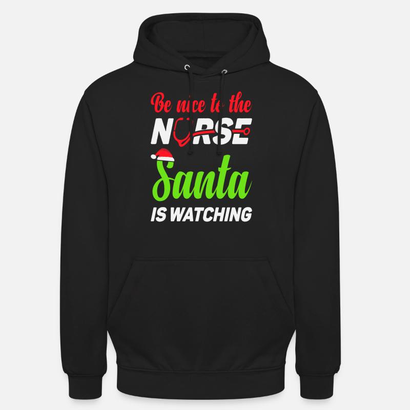 Soyez gentil avec l’infirmière - Sweat-shirt à capuche unisexe - noir
