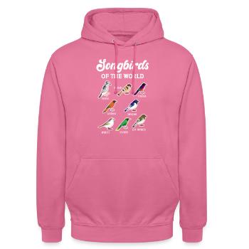 Songbirds Of The World - Unisex Hoodie - pink - Front - Alina (178cm) & Michal (187cm)